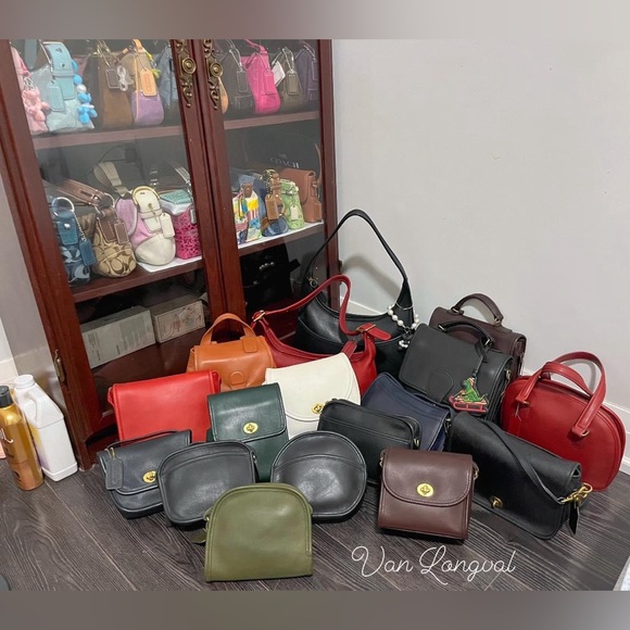 ❌SOLD FACEBOOK❌ 100% AUTHENTIC Y2K COACH HAMPTONS MULTICOLOR PATCHWORK PURSE 💐 - Picture 9 of 10